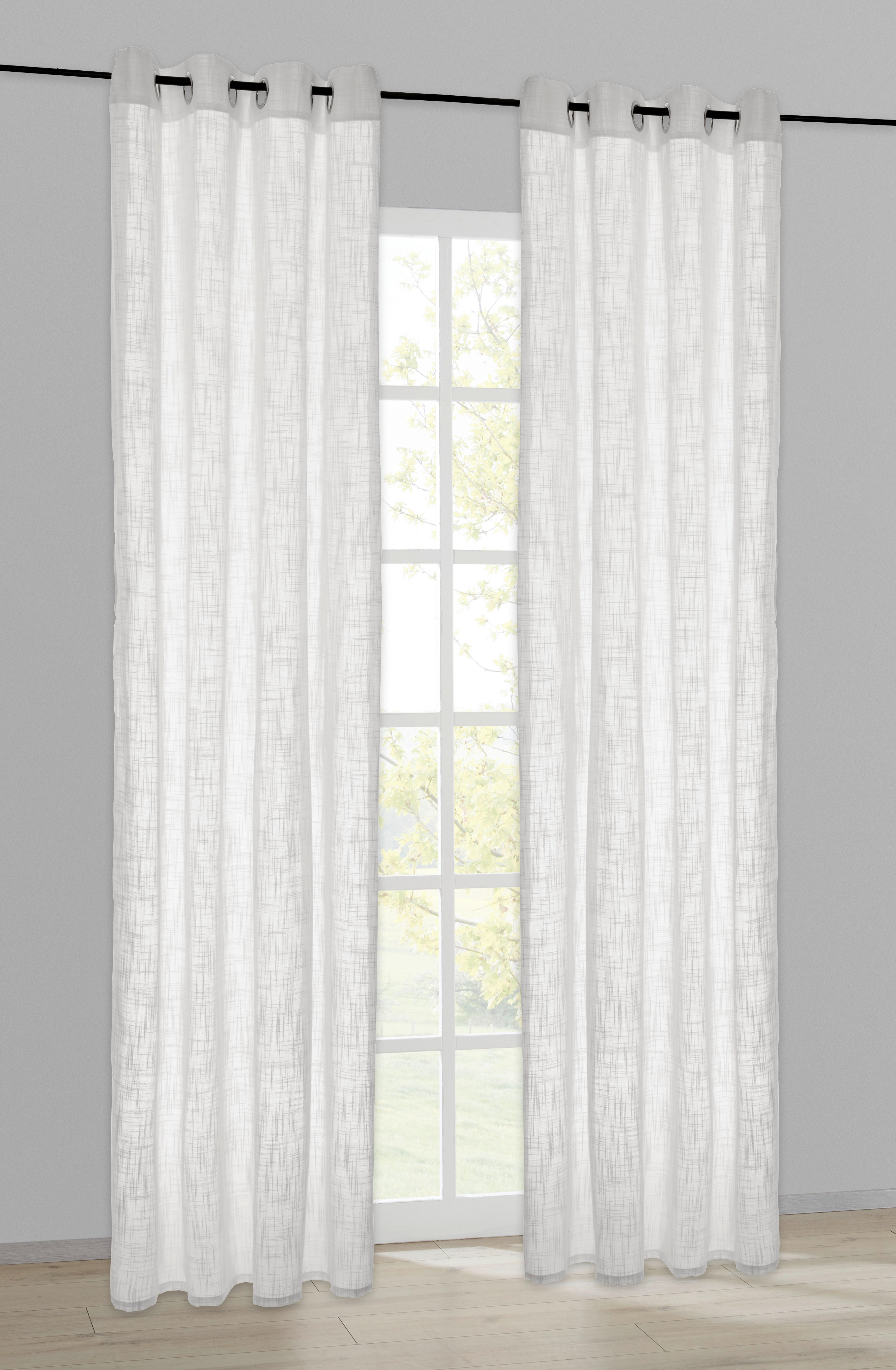 Ösenvorhang Bergamo natur B/L: ca. 135x245 cm Bergamo - natur (135,00/245,00cm)