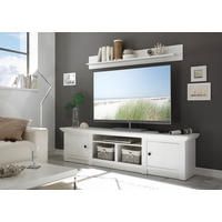 TV-Lowboard Westerland weiß Pinie Nachbildung B/H/T: ca. 194x51x45 cm Westerland - weiß (194,00/51,00/45,00cm)