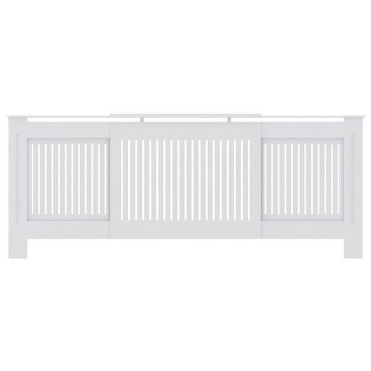 vidaXL Heizkörperverkleidung weiß B/H/T: ca. 205x81,5x19 cm Heizkörperverkleidung - weiß (205,00/81,50/19,00cm) - vidaXL