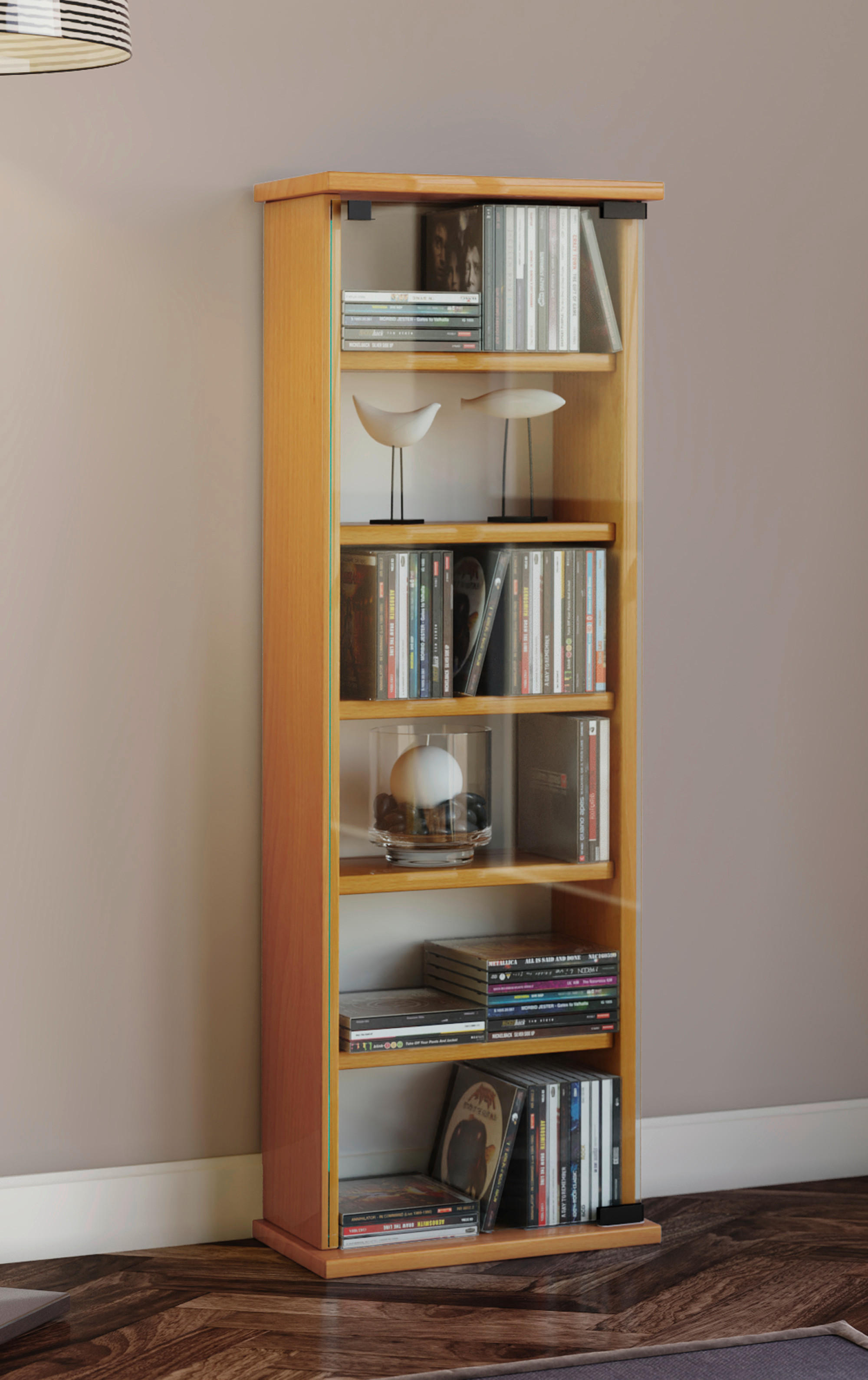Regal Vetro buche Nachbildung Holzwerkstoff B/H/T: ca. 31x91,5x18 cm Vetro - buche (31,00/91,50/18,00cm) - VCM Möbel