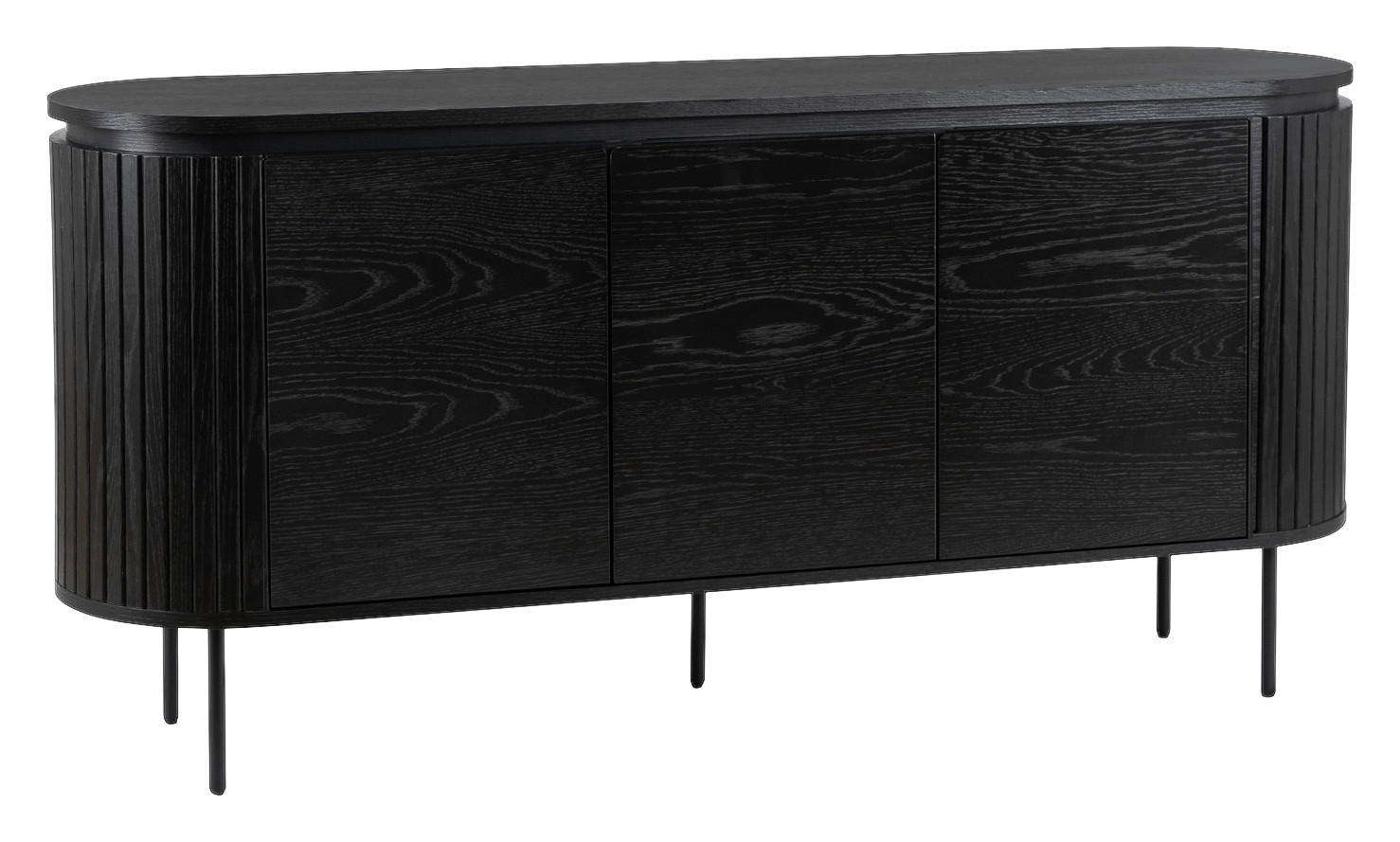 Kommode ALBERI schwarz B/H/T: ca. 160x76x40 cm ALBERI - schwarz (160,00/76,00/40,00cm) - WIPMEB