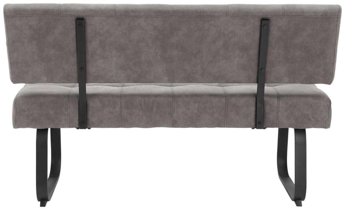 Essgruppe Luise grau Eiche Microfaser B/H/T: ca. 180x76x90 cm Luise - Eiche/grau (180,00/76,00/90,00cm) - Hela