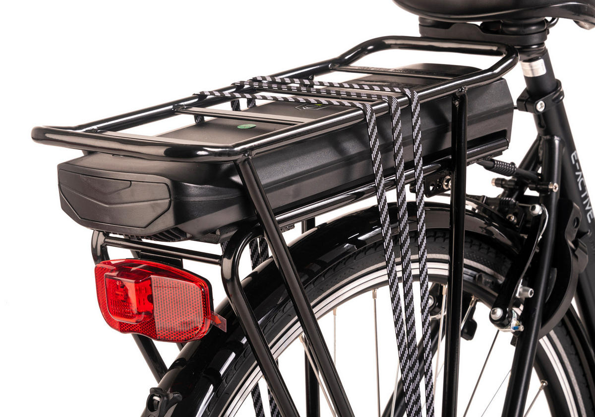 Hollandia City E-Bike E-Active KS198E 28 Zoll Rahmenhöhe 50 cm 6 Gänge schwarz schwarz ca. 250 W ca. 36 V ca. 28 Zoll E-Active - schwarz - Hollandia