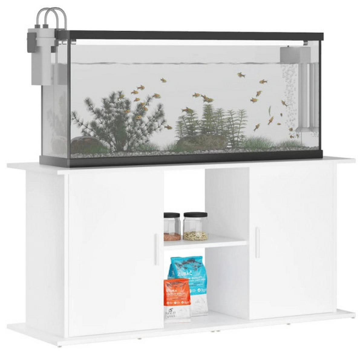 vidaXL Aquariumständer Aquariumständer - weiß (121,00/58,00/41,00cm) - vidaXL
