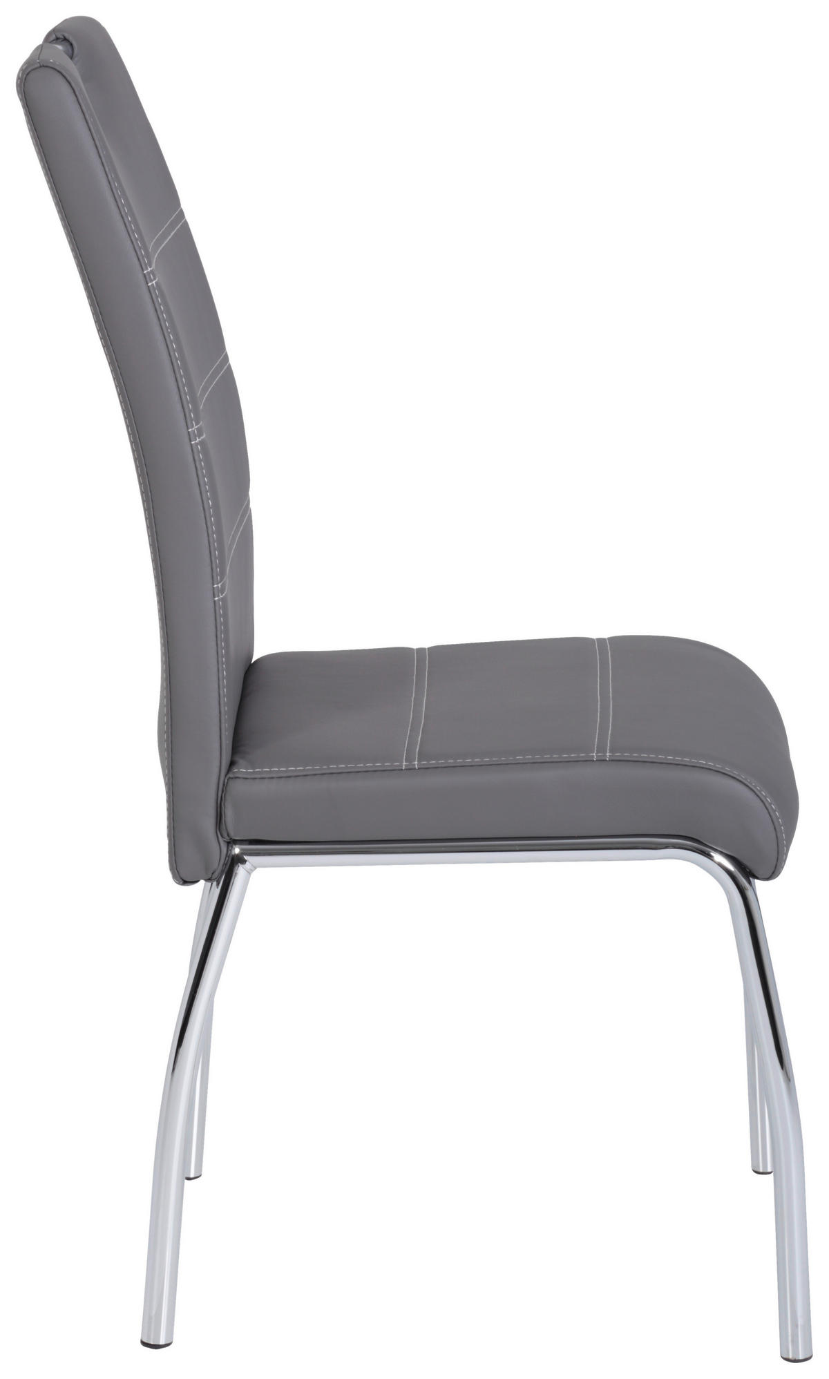 Stuhl Susi 4er Set grau Kunstleder B/H/T: ca. 44x98x61 cm Susi 4er Set - grau (44,00/98,00/61,00cm) - Hela
