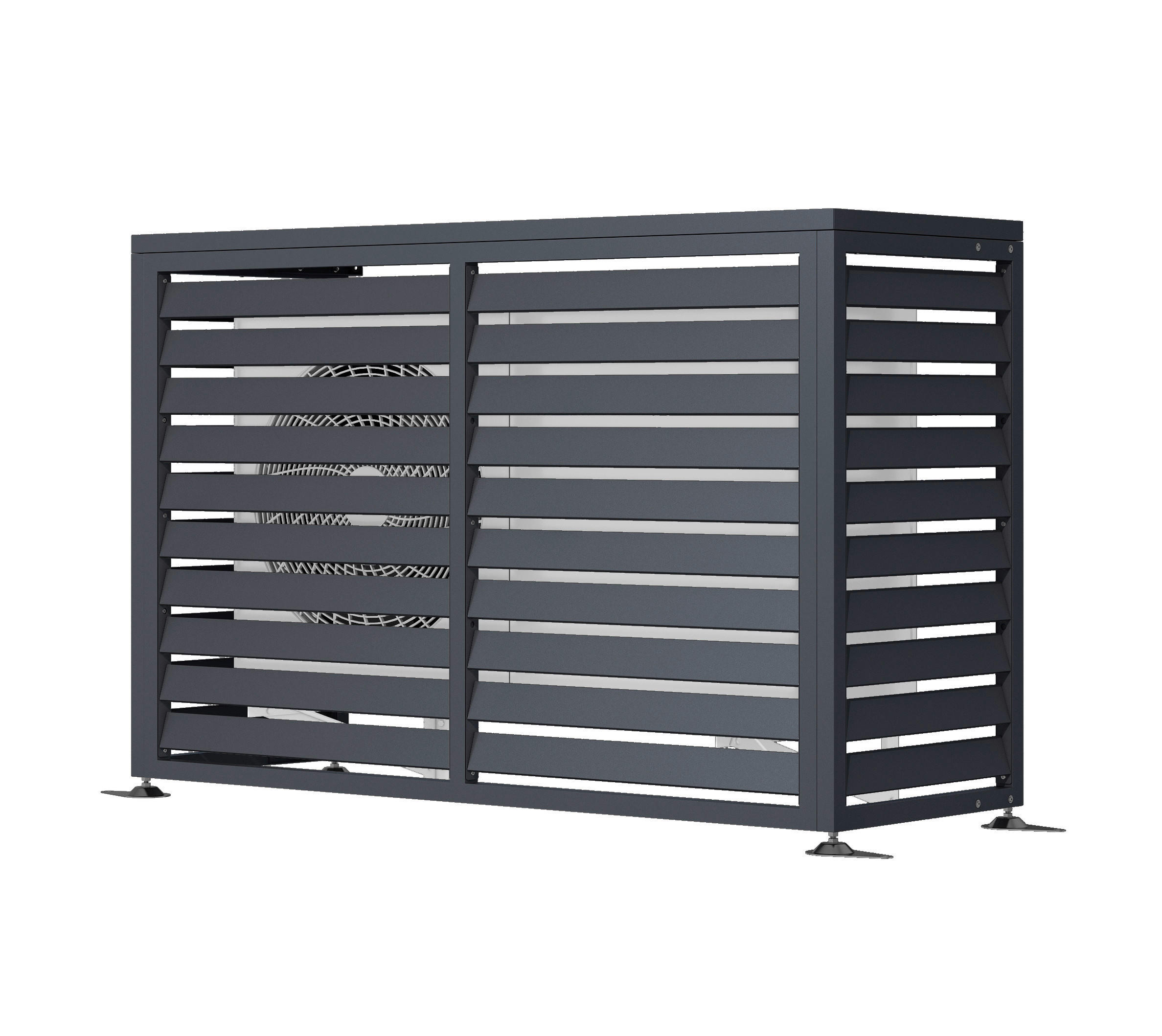 Westmann Verkleidung Wärmepumpe Boxa anthrazit B/H/L: ca. 140x97x56 cm Boxa - anthrazit (56,00/140,00/97,00cm) - Westmann