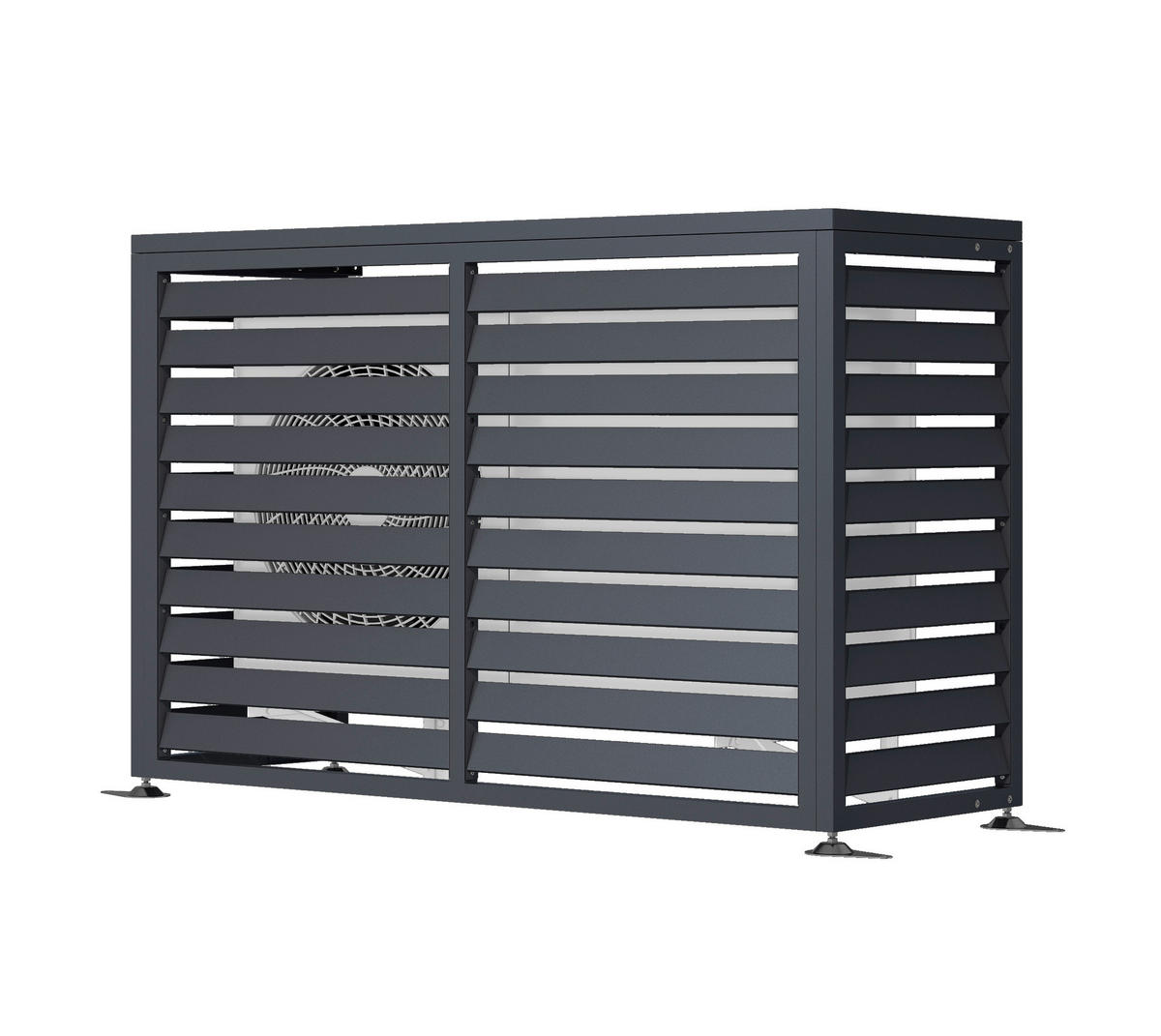 Westmann Verkleidung Wärmepumpe Boxa anthrazit B/H/L: ca. 140x97x56 cm Boxa - anthrazit (56,00/140,00/97,00cm) - Westmann