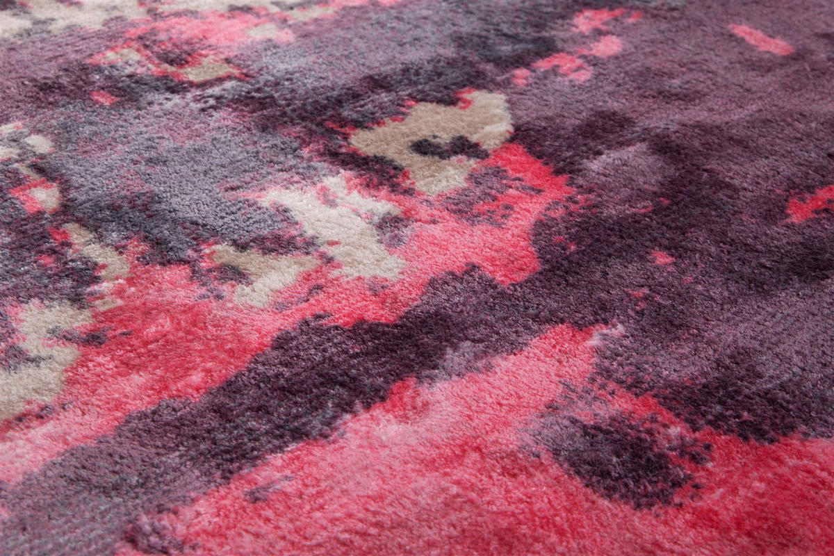 Arte Espina Kurzflorteppich Ocean 100 rot B/L: ca. 170x240 cm Ocean 100 - beige/rot (170,00/240,00cm) - Arte Espina