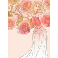 Komar Poster Sleeping Beauty Roses Disney B/L: ca. 50x70 cm Sleeping Beauty Roses - (50,00/70,00cm) - Komar