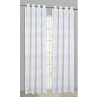 Ösenvorhang Luna silber B/L: ca. 135x245 cm Luna - silber (135,00/245,00cm) - home Topline