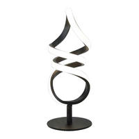 LED-Tischleuchte schwarz Metall H/D: ca. 35x15 cm LED-Tischleuchte_Edoardo - schwarz (15,00/35,00cm)