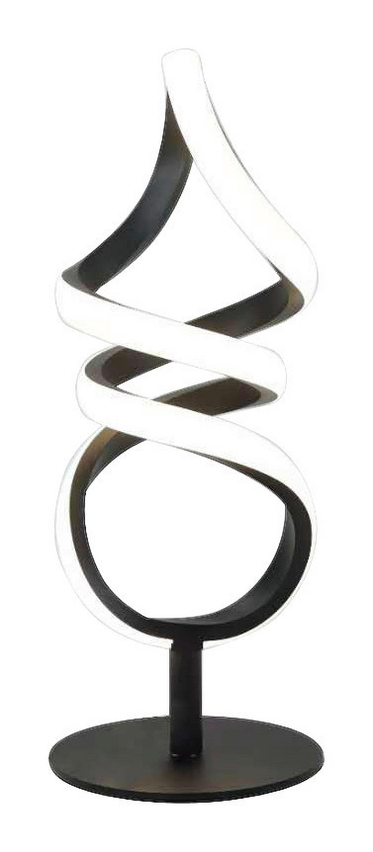 LED-Tischleuchte schwarz Metall H/D: ca. 35x15 cm LED-Tischleuchte_Edoardo - schwarz (15,00/35,00cm)