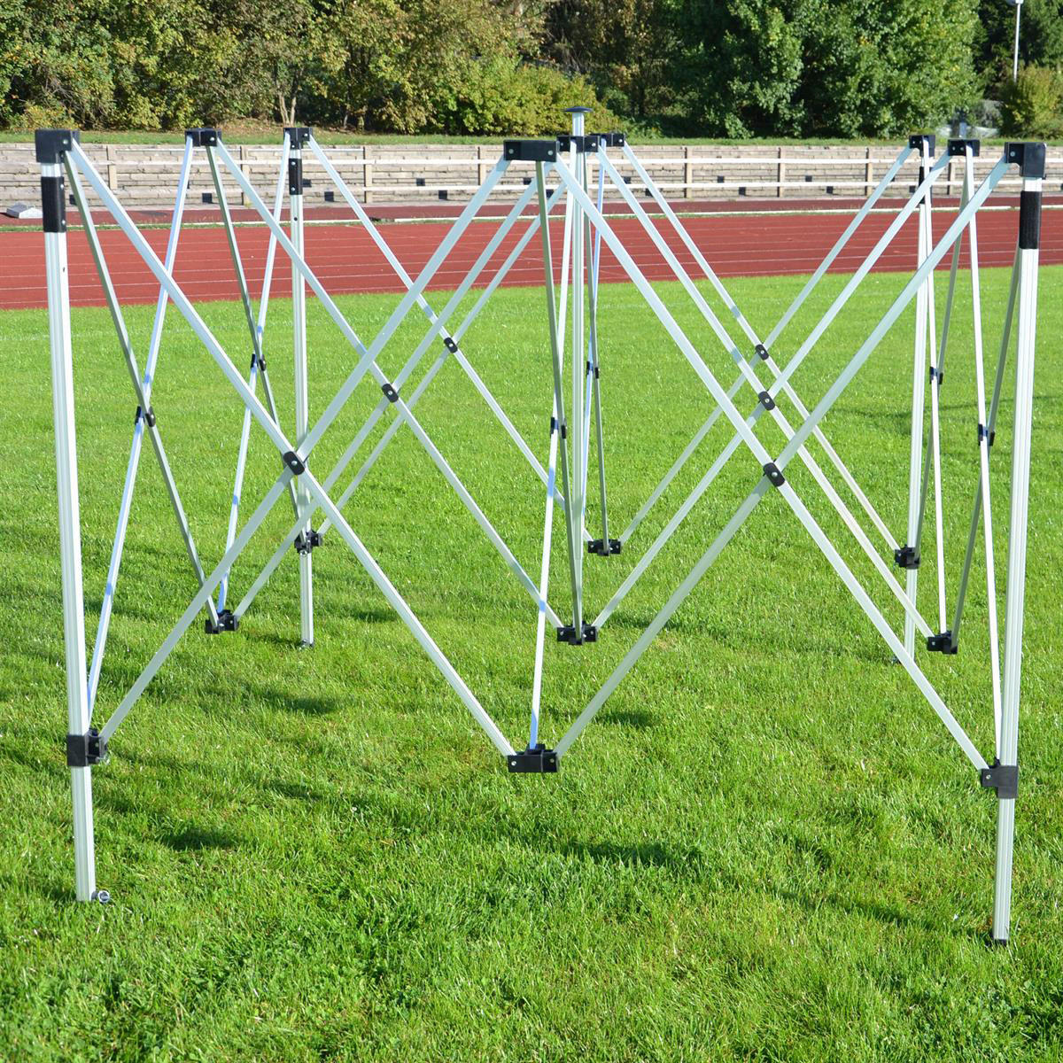 VCM Pavillon PROFI weiß Polyester-Mischgewebe B/H/L: ca. 300x220x300 cm PROFI - weiß (300,00/300,00/220,00cm) - VCM