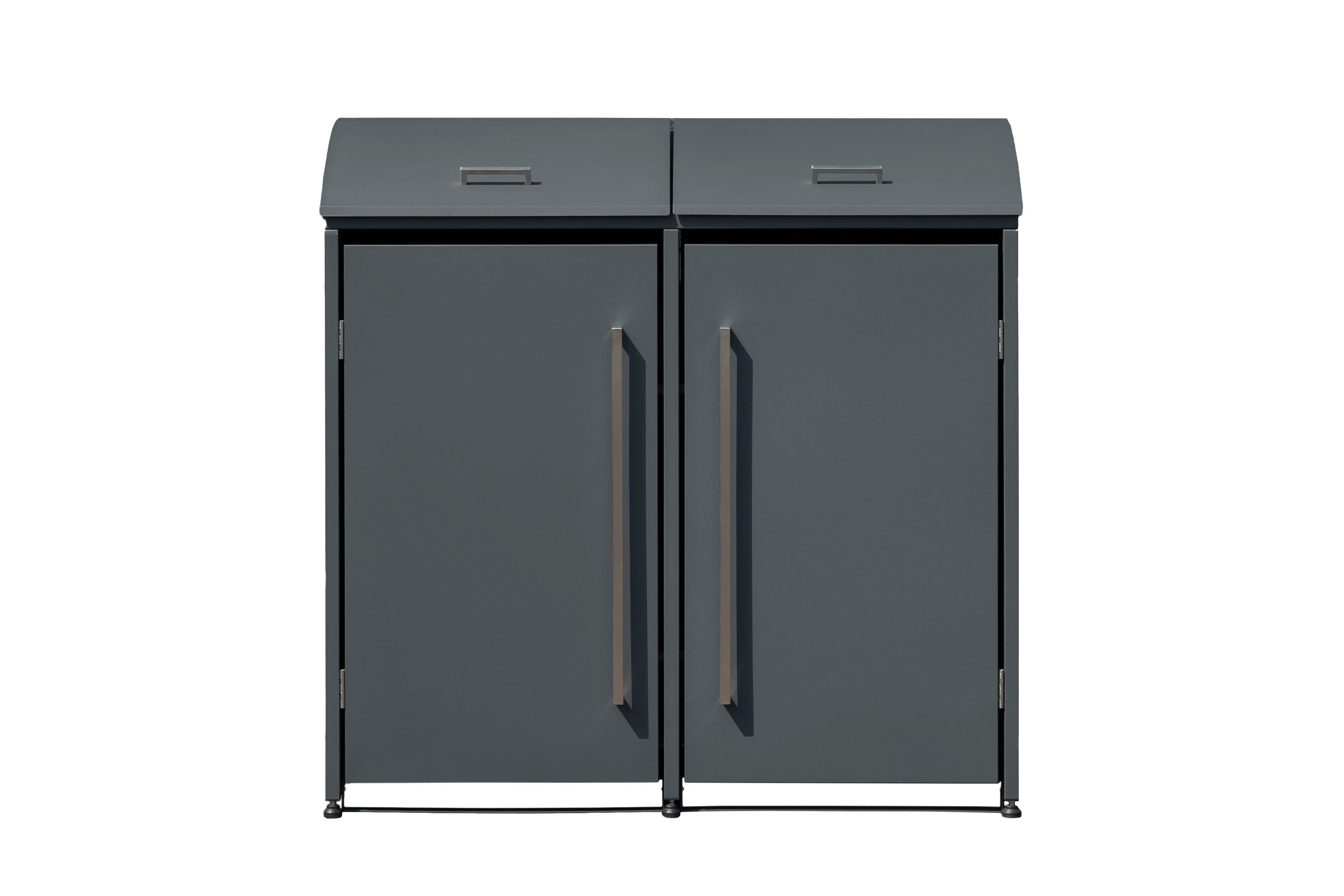 Westmann Mülltonnenbox Moderna anthrazit B/H/L: ca. 139x135x83 cm Moderna - anthrazit (83,00/139,00/135,00cm) - Westmann