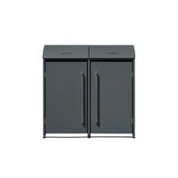 Westmann Mülltonnenbox Moderna anthrazit B/H/L: ca. 139x135x83 cm Moderna - anthrazit (83,00/139,00/135,00cm) - Westmann