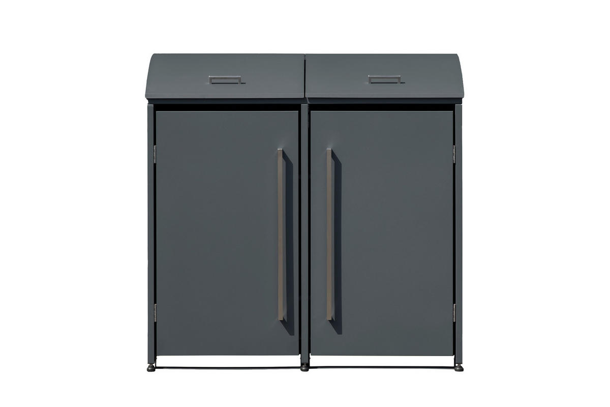 Westmann Mülltonnenbox Moderna anthrazit B/H/L: ca. 139x135x83 cm Moderna - anthrazit (83,00/139,00/135,00cm) - Westmann