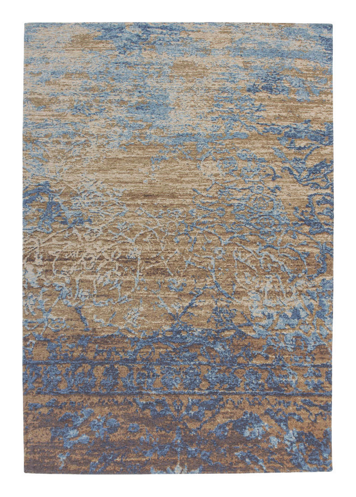 360Living Teppich Blaze blau B/L: ca. 155x230 cm Blaze - blau/beige (155,00/230,00cm) - 360Living