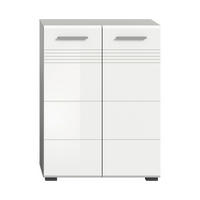 Midischrank Copa hellgrau weiß Hochglanz B/H/T: ca. 60x80x30 cm Copa - hellgrau/weiß (60,00/80,00/30,00cm) - xonox.home