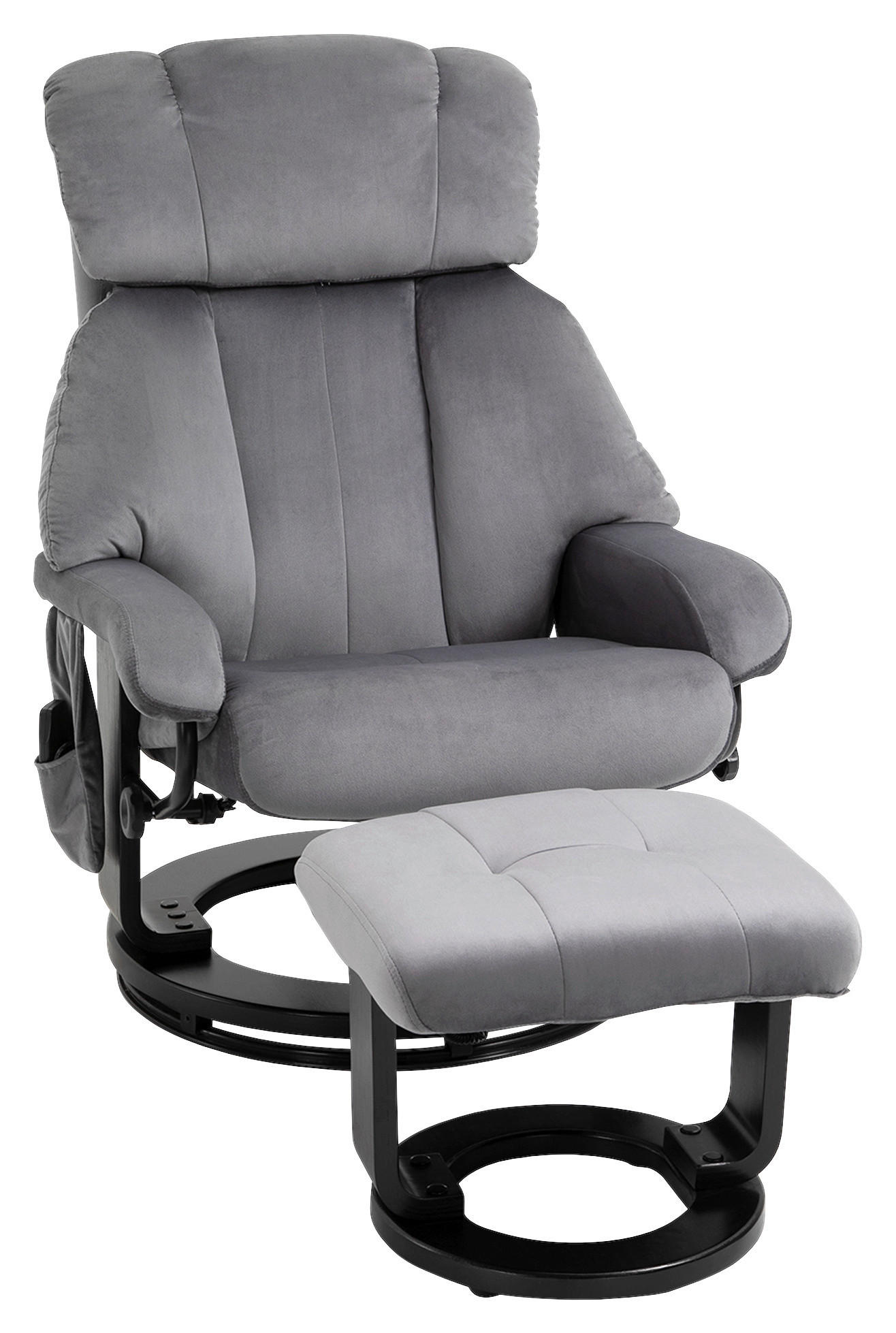 HOMCOM Massagestuhl grau B/H/L: ca. 80x76x102 cm Massagestuhl - grau (102,00/80,00/76,00cm) - HOMCOM