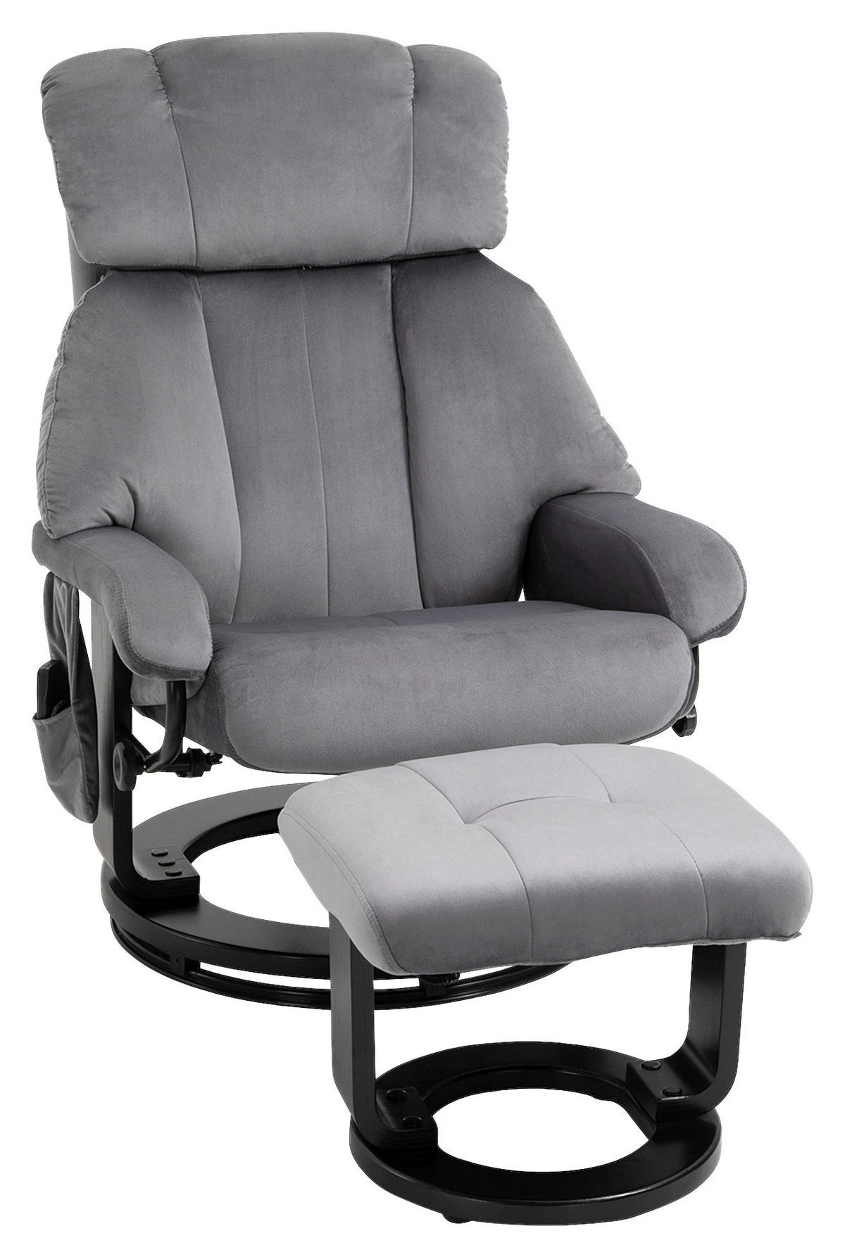 HOMCOM Massagestuhl grau B/H/L: ca. 80x76x102 cm Massagestuhl - grau (102,00/80,00/76,00cm) - HOMCOM