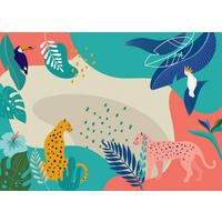 Komar Fototapete Jungle Rendezvous B/L: ca. 350x250 cm Jungle Rendezvous - (350,00/250,00cm) - Komar