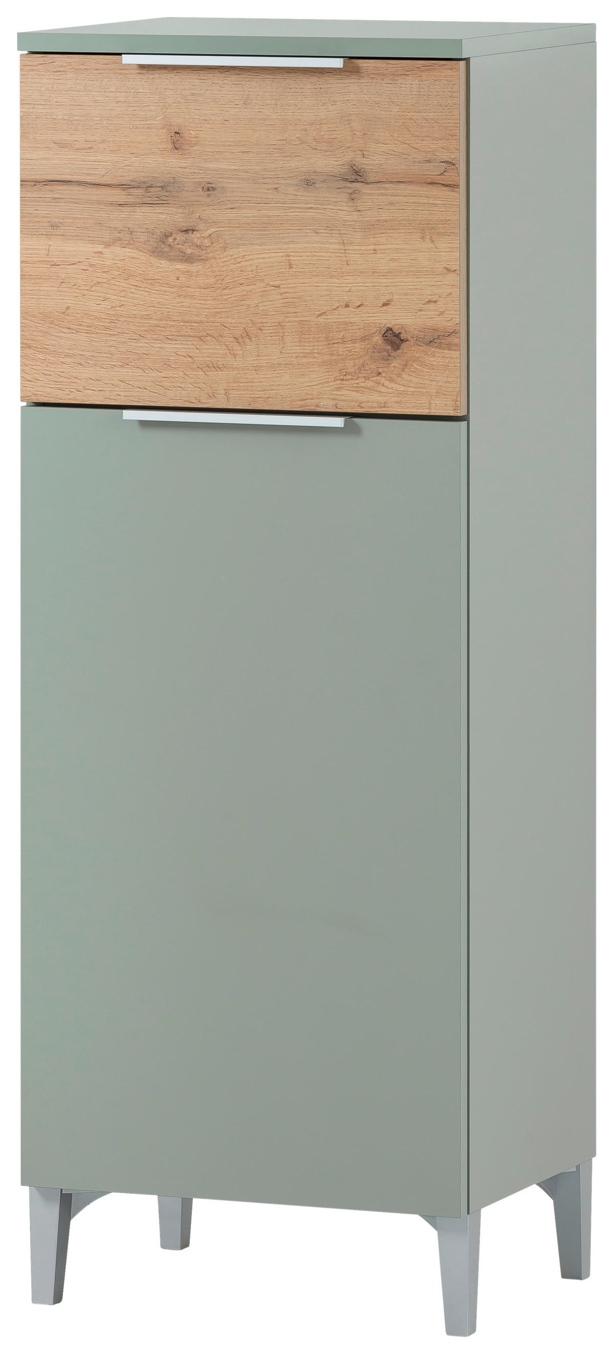 Midischrank Smilla Pistazie Eiche Landhaus Nachbildung B/H/T: ca. 40,3x109,6x31,9 cm Smilla - Eiche/Pistazie (40,30/109,60/31,90cm) - Möbelpartner