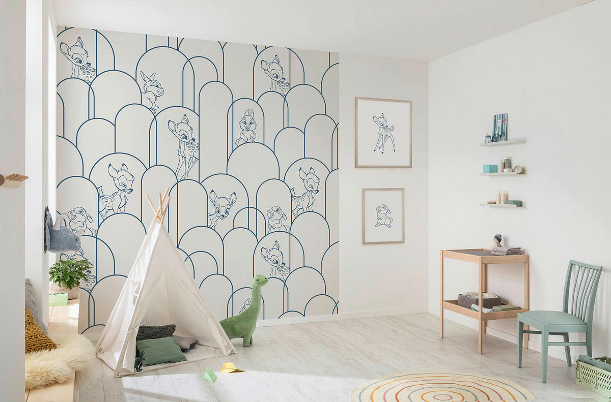 Komar Fototapete Hide away Bambi Disney B/L: ca. 250x250 cm Hide away Bambi - (250,00/250,00cm) - Komar
