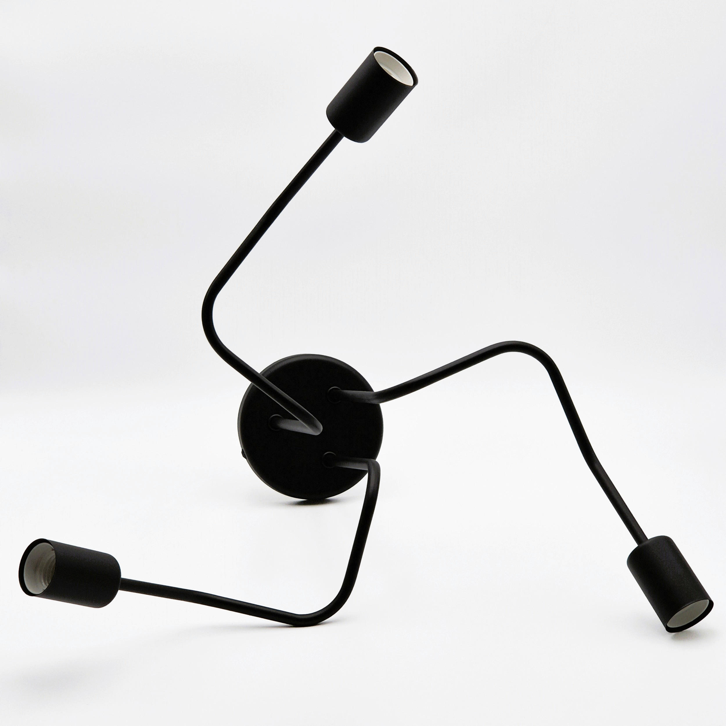 Thumbnail - Lamkur Deckenleuchte DOMINO 51215 schwarz Stahl H/L: ca. 40x55 cm E27 3 Brennstellen