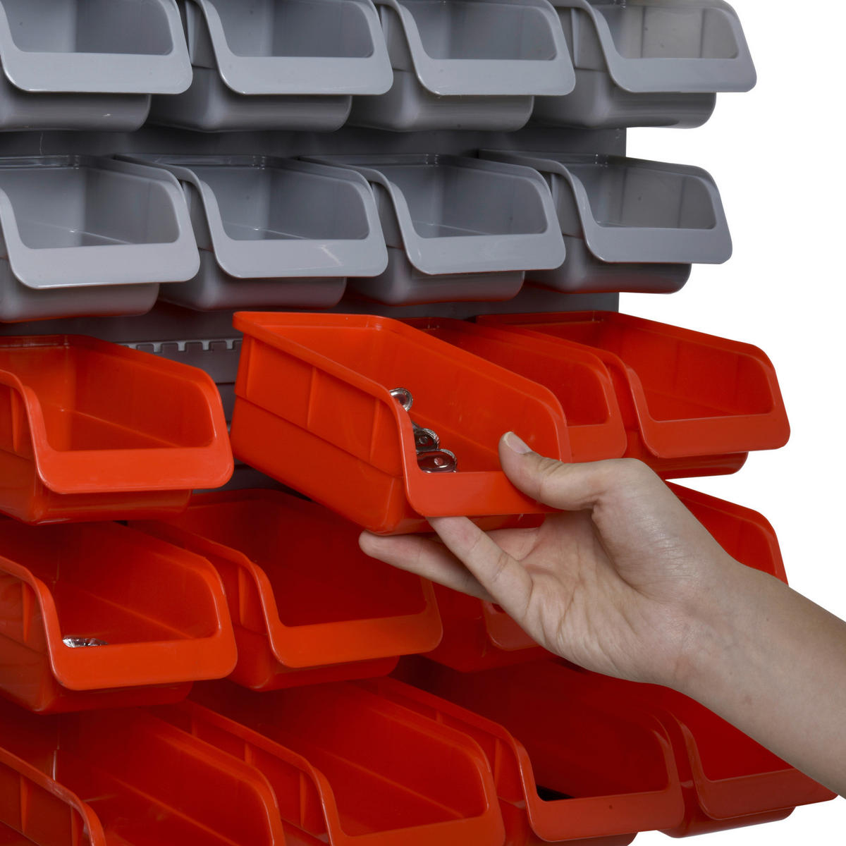 Werkzeugwand-Set 44-teilig rot B/H/T: ca. 64x96x23 cm Werkzeugwand-Set 44-teilig - rot/grau (64,00/96,00/23,00cm) - DURHAND