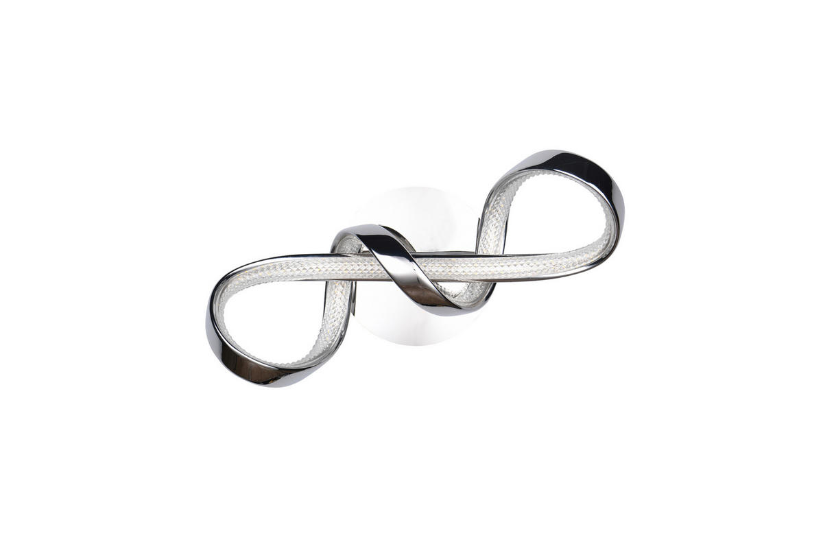 Reality LED-Wandleuchte Padua R27281106 Chrom Metall B/H/T: ca. 22x40x17,5 cm 1 Brennstellen Padua - Chrom (22,00/40,00/17,50cm) - Reality