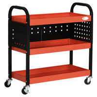 Werkstatt-Zubehör rot B/H/L: ca. 35x75x80 cm Werkstatt-Rollwagen - rot (80,00/35,00/75,00cm) - DURHAND