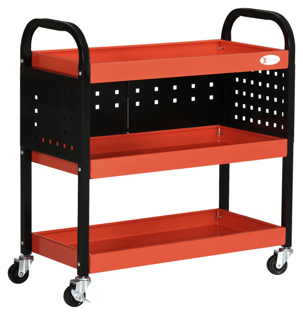 Werkstatt-Zubehör rot B/H/L: ca. 35x75x80 cm Werkstatt-Rollwagen - rot (80,00/35,00/75,00cm) - DURHAND