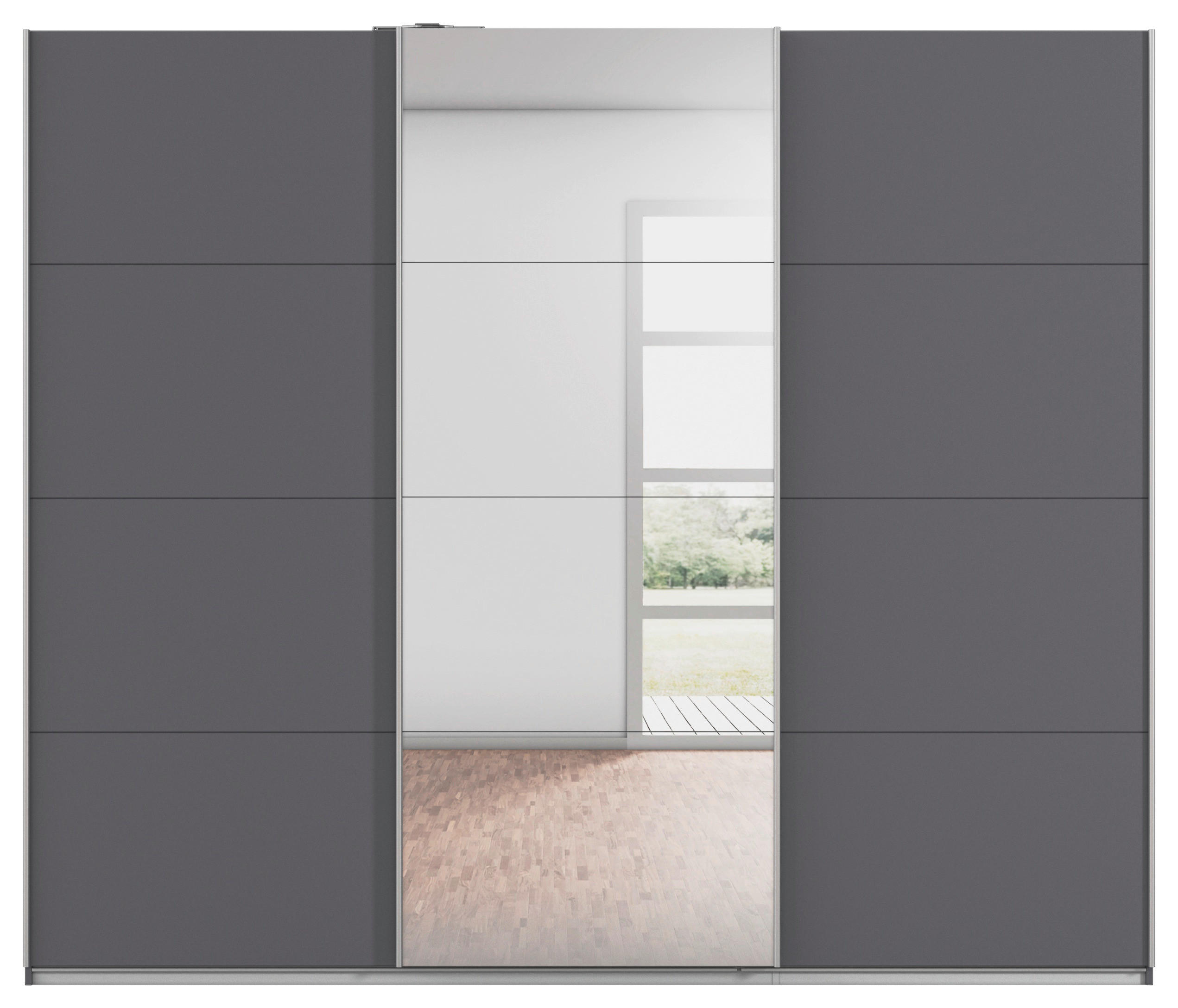 Kleiderschrank Kulmbach grau B/H/T: ca. 271x229x62 cm Kulmbach - Alu/grau (271,00/229,00/62,00cm)