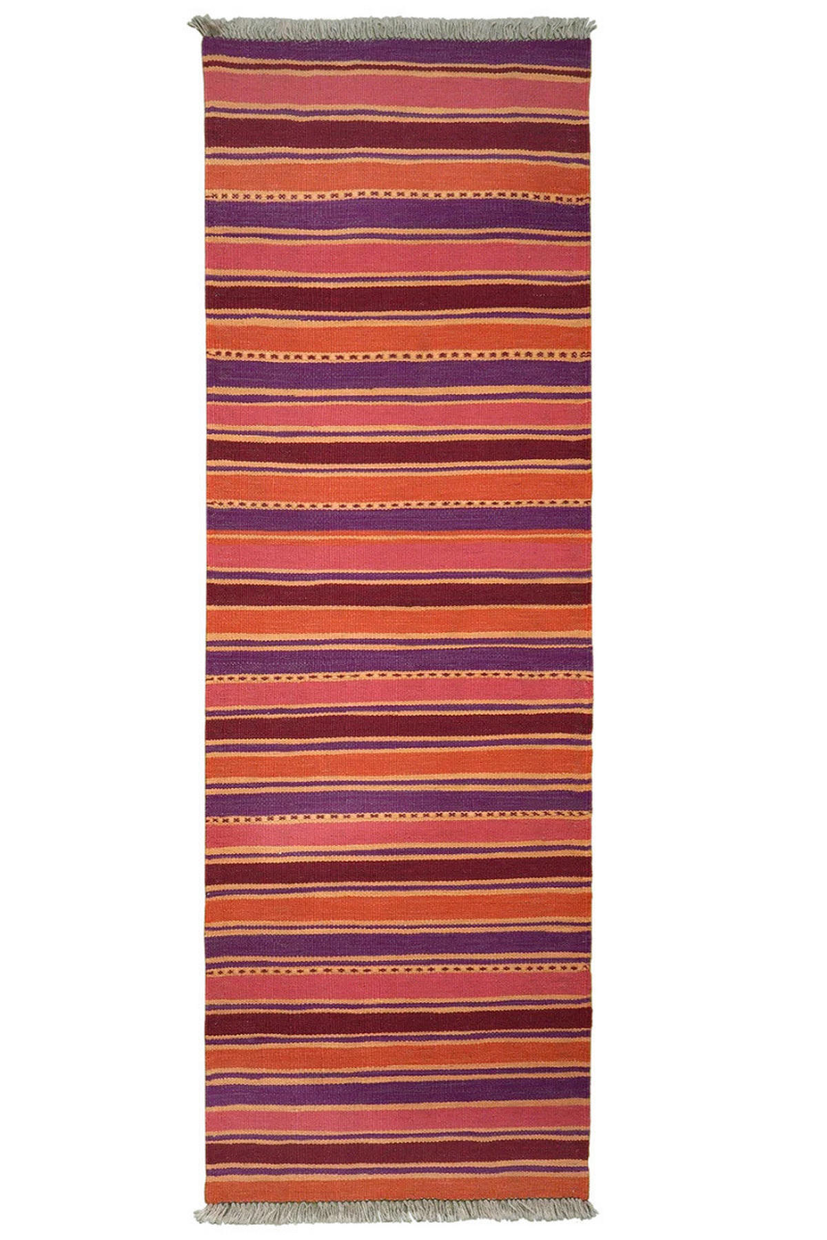 PersaTepp Teppich Kelim Gashgai multicolor B/L: ca. 63x195 cm Kelim Gashgai - multicolor (63,00/195,00cm) - PersaTepp