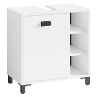 Waschbeckenunterschrank WELLNESS weiß B/H/T: ca. 60x62x34 cm WELLNESS - weiß (60,00/62,00/34,00cm) - byLIVING