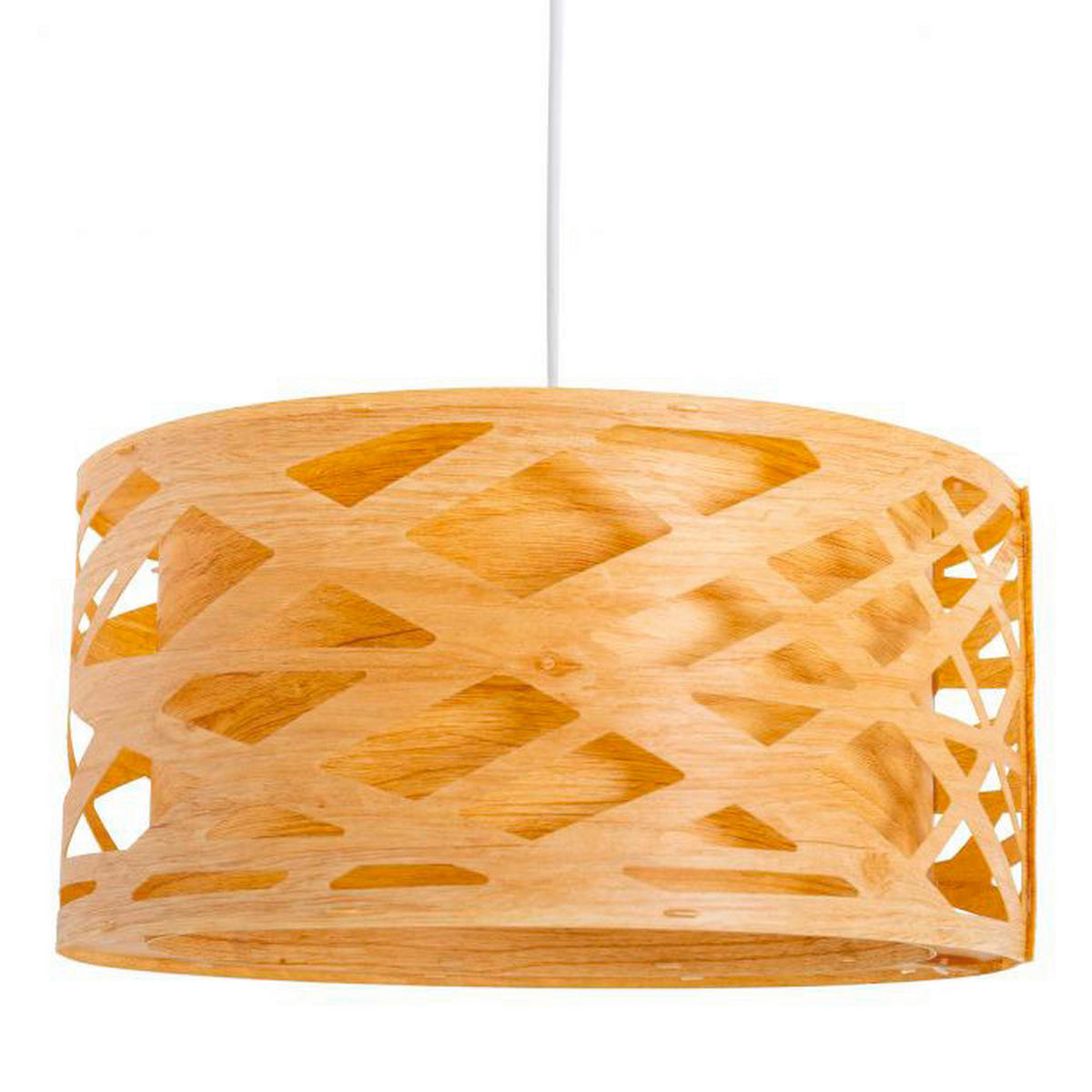 Näve Leuchten Pendelleuchte natur Bambus D: ca. 40 cm E27 1 Brennstellen Finja - natur (40,00cm) - Näve Leuchten