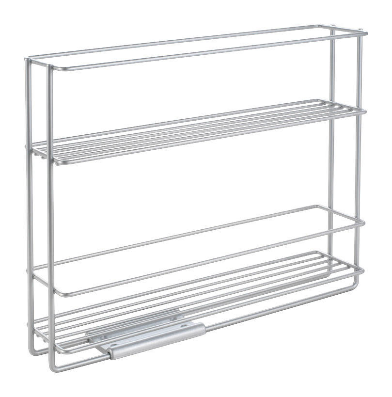 Metaltex Gewürzregal In & Out silber Metall B/H/T: ca. 28x22x6 cm In & Out - silber (28,00/22,00/6,00cm) - Metaltex