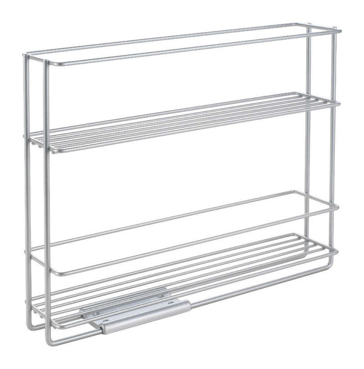 Metaltex Gewürzregal In & Out silber Metall B/H/T: ca. 28x22x6 cm In & Out - silber (28,00/22,00/6,00cm) - Metaltex