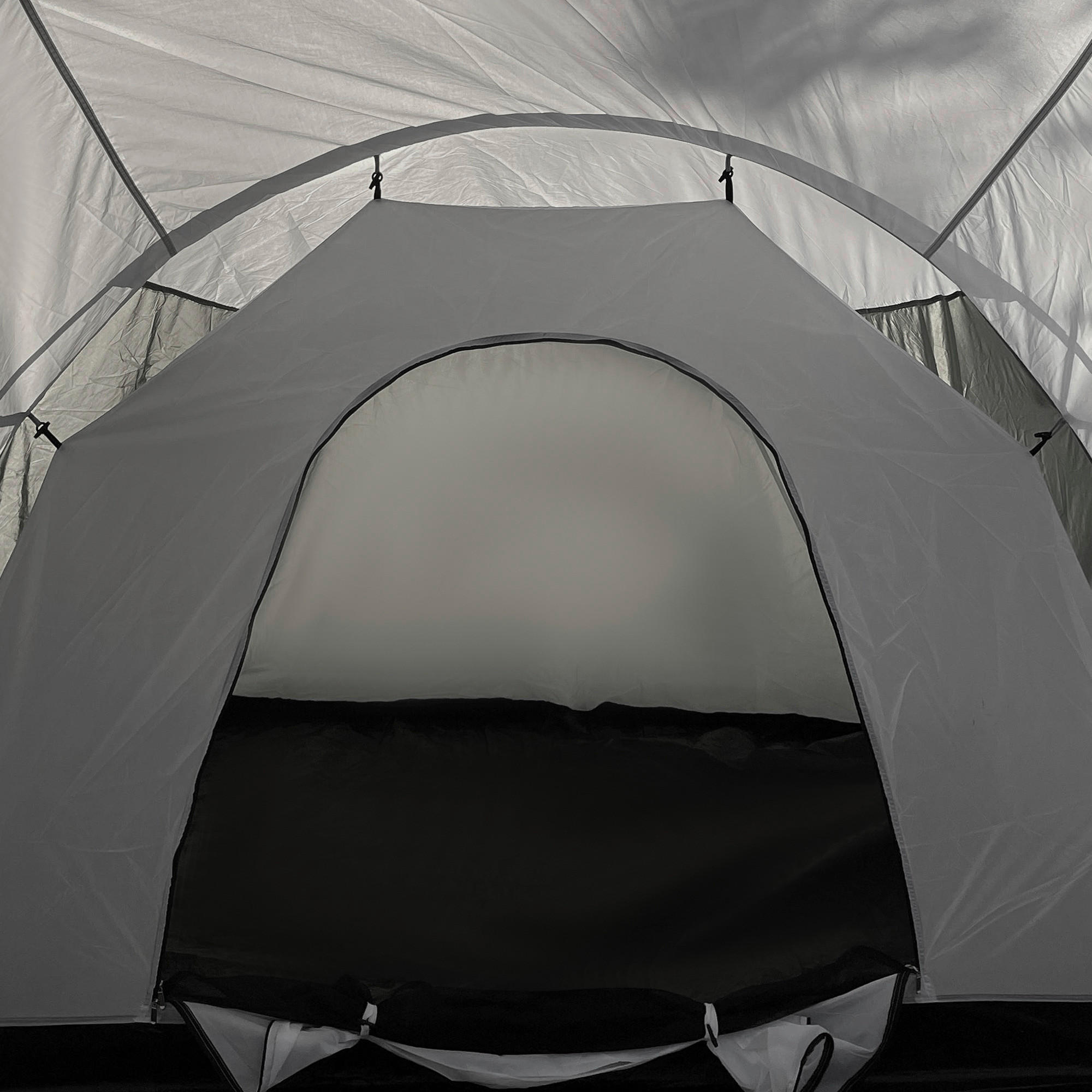 Outsunny Campingzelt B/H/L: ca. 615x225x615 cm Campingzelt - grau (615,00/615,00/225,00cm) - Outsunny