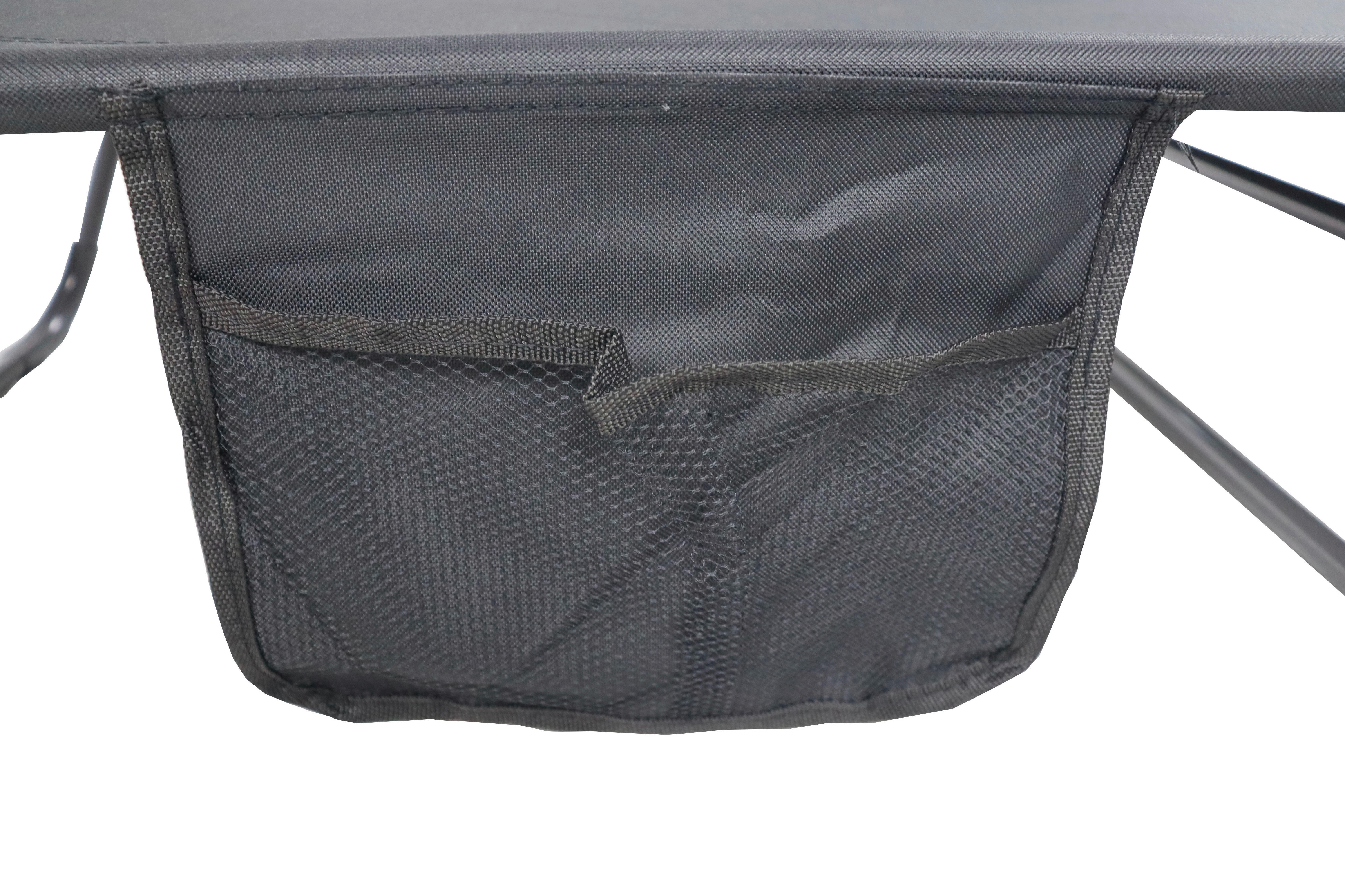 Thumbnail - VCM Sonnenliege Bindox schwarz Textilene B/H/L: ca. 55x24x185 cm