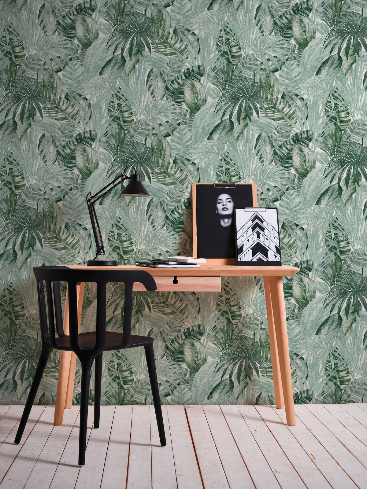 A.S.Creation Vliestapete Greenery Palmen grün B/L: ca. 53x1005 cm Greenery - grün (53,00/1005,00cm) - A.S.Creation