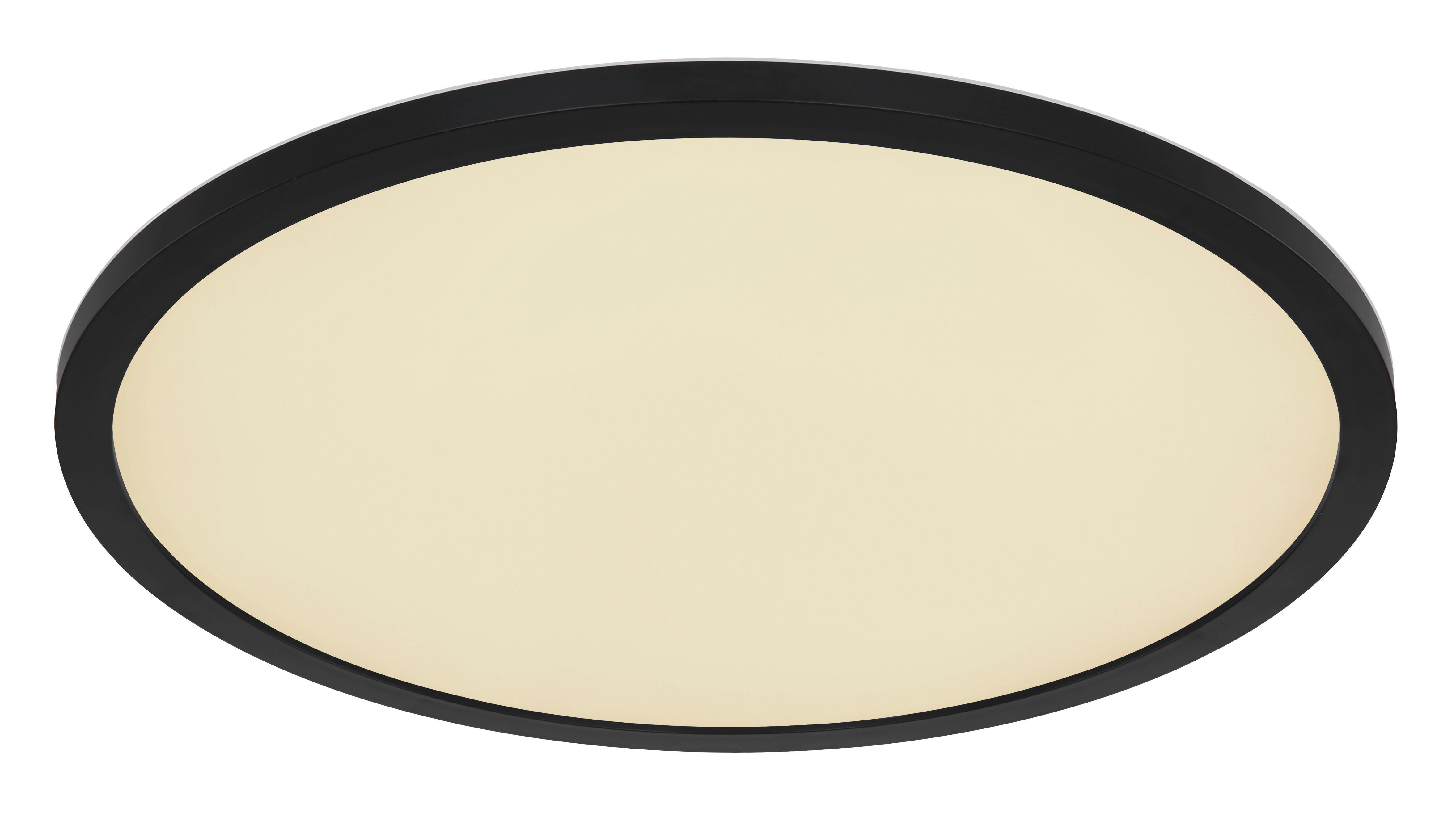 GLOBO LED-Deckenleuchte schwarz Opal Kunststoff H/D: ca. 2,5x42 cm SAPANA - schwarz/Opal (42,00/2,50cm) - GLOBO