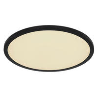 GLOBO LED-Deckenleuchte schwarz Opal Kunststoff H/D: ca. 2,5x42 cm SAPANA - schwarz/Opal (42,00/2,50cm) - GLOBO