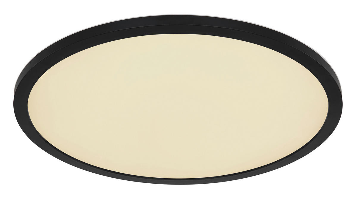 GLOBO LED-Deckenleuchte schwarz Opal Kunststoff H/D: ca. 2,5x42 cm SAPANA - schwarz/Opal (42,00/2,50cm) - GLOBO