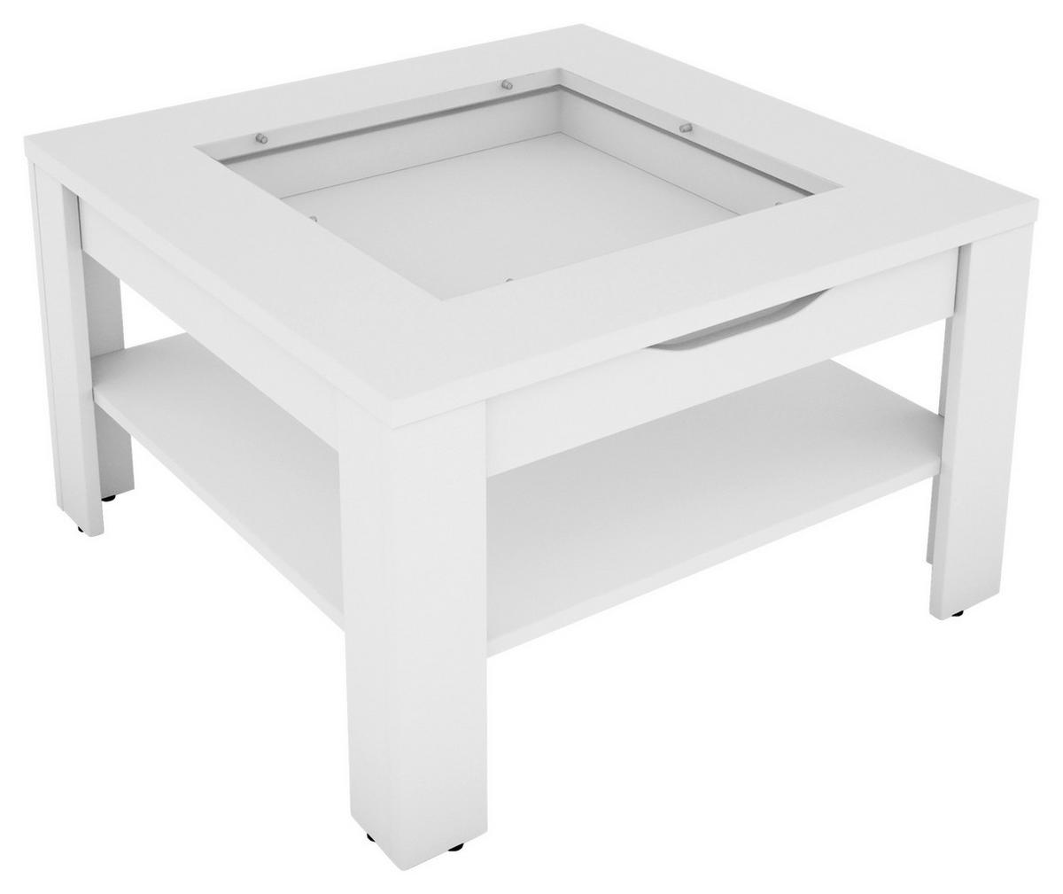 Couchtisch RALPH weiß B/H/T: ca. 67x43x67 cm RALPH - weiß (67,00/43,00/67,00cm) - byLIVING