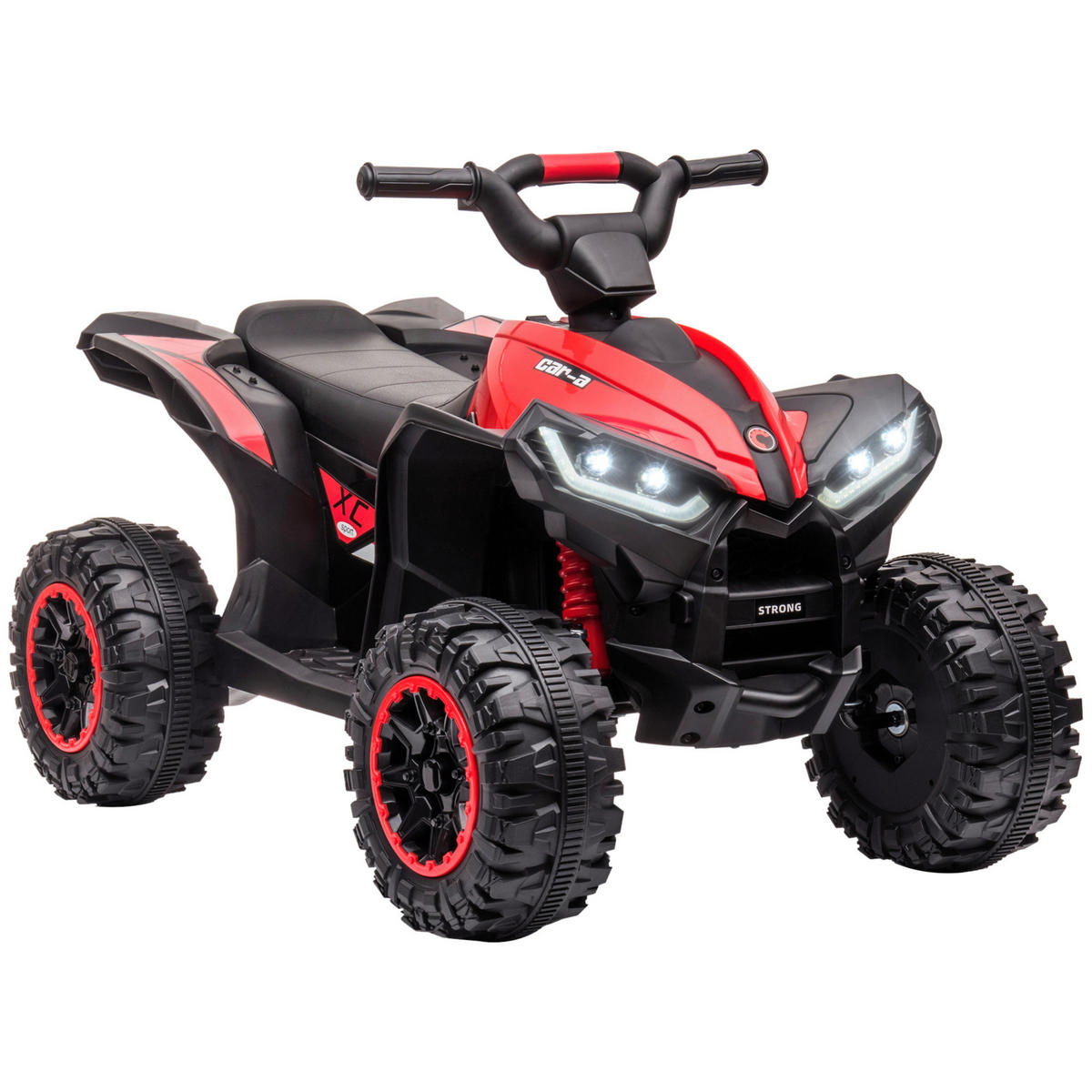 HOMCOM Elektro-Quad rot B/H/L: ca. 53x55,5x83 cm Elektro-Quad - rot/schwarz (83,00/53,00/55,50cm) - HOMCOM