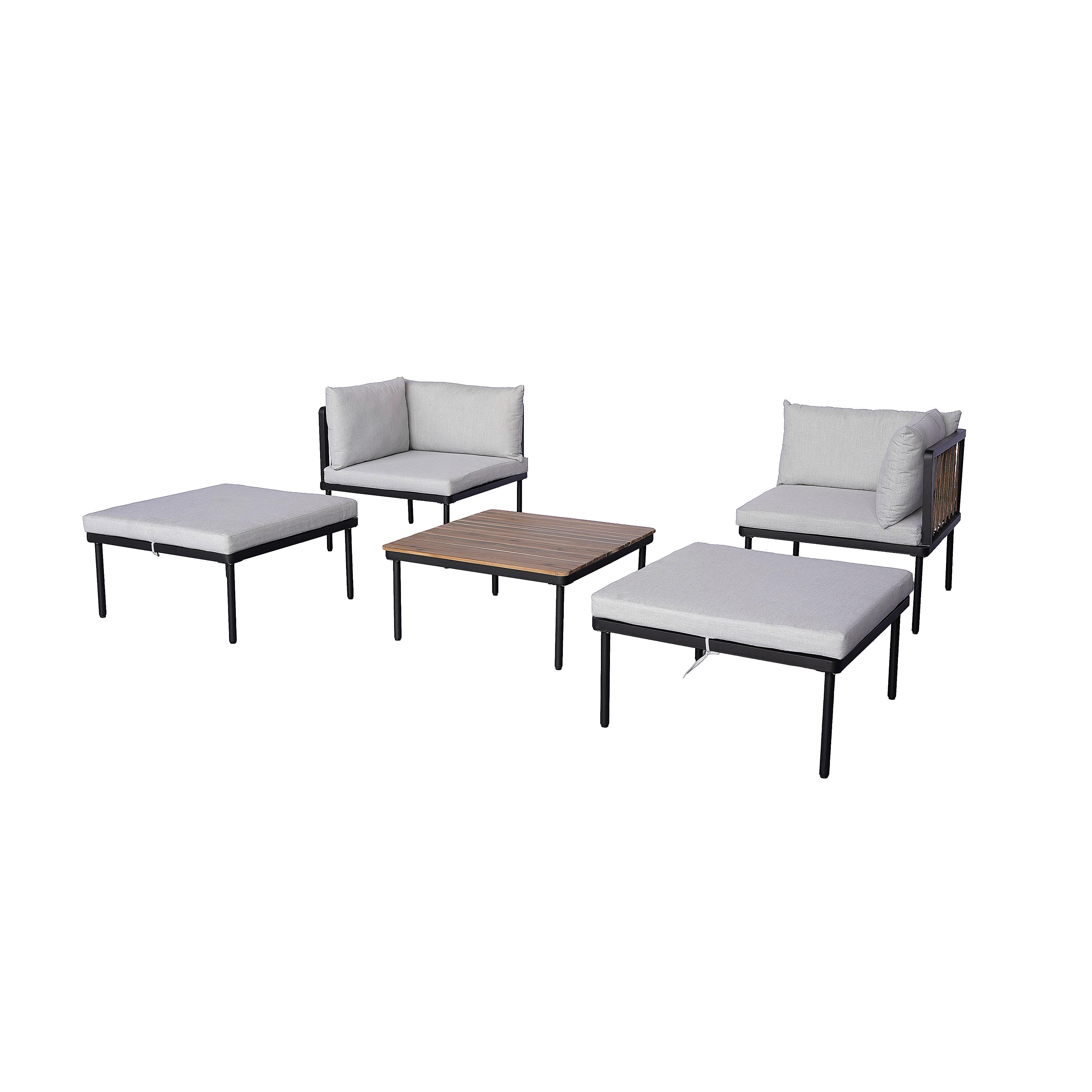 Thumbnail - POCOline Gartensitzgruppe grau Akazie