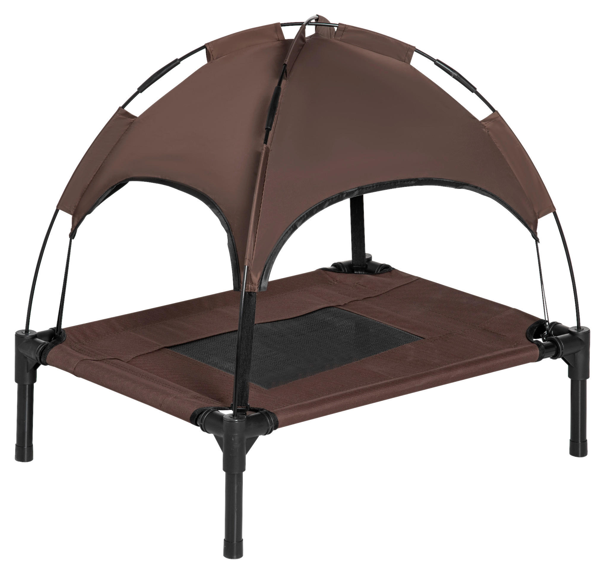 PawHut Hunde-Zubehör schwarz Polyester B/H/L: ca. 46x61x62 cm Hundebett - schwarz (62,00/46,00/61,00cm) - PawHut