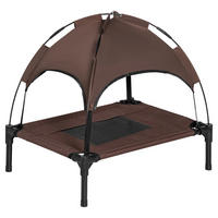 PawHut Hunde-Zubehör schwarz Polyester B/H/L: ca. 46x61x62 cm Hundebett - schwarz (62,00/46,00/61,00cm) - PawHut