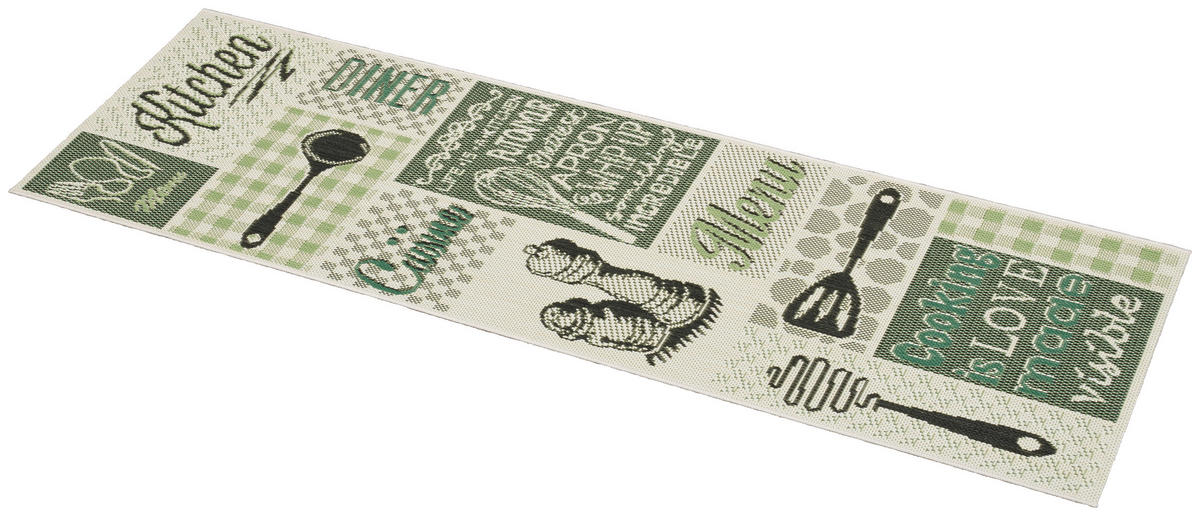 Küchenläufer Ambiente grün B/L: ca. 60x180 cm Ambiente - grün (60,00/180,00cm)